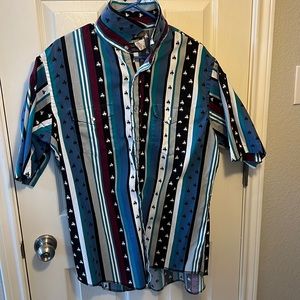 Retro Wrangler / Cowboy Cut / Pearl Snap / XL / Pristine!
